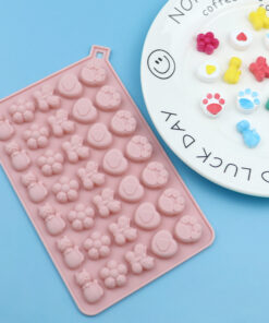 Vedini 34 Cavity butterfly flower silicone fondant mold DIY chocolate decoration mold JKB 1055