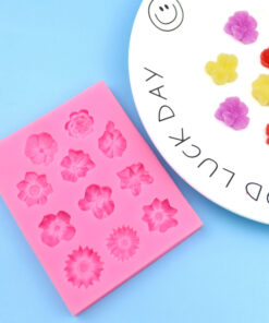 Vedini 11 Cavity flower fondant silicone molds cake decoration clay mold JKB 1052