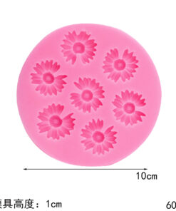 Vedini 7 Cavity Flower Fondant silicone mold chocolate flower decoration cake mold JKB 5072