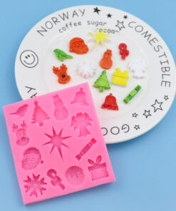 Vedini 13 Cavity Christmas series silicone fondant mold chocolate cake decoration mold JKB 1050