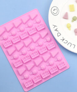 Vedini 45 Cavity ice cream soft candy silicone mold small biscuit chocolate wax wax stand mold JKB 1046