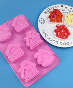 Vedini 6 Cavity room rice cake mold steamed cake mold high temperature resistant JKB 1056