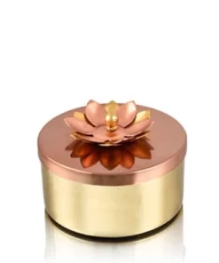 Vedini Copper Iron Metal Jars For Candles