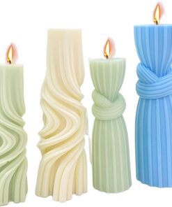 Vedini 3D Wave Pillar Soap Resin Mold Strip Chocolate Making Set Desk Plaster Decor Gift JKB 5016A  50-16B