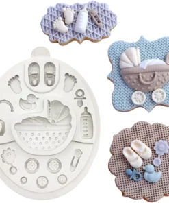 Vedini Baby Pram Candle Silicone Mold CFM 222
