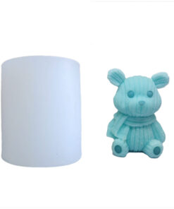 Vedini Teddy cartoon chocolate love boy love bear birthday cake decoration Silicone Mold JKB  5090