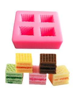 Vedini New wafer sandwich biscuit mold chocolate food grade silicone fondant baking candle mold JKB 5088