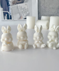 Vedini Cute rabbit candle silicone baking cake mold JKB 5091