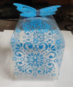 Vedini empty PVC /plastic box gift box empty folding gift box Color blue