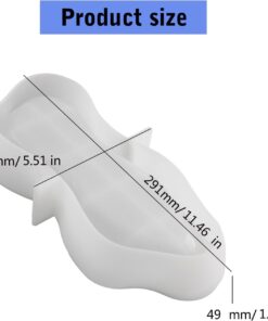 Alternative view of Vedini Asymmetric Dish Resin Tray Molds, Irregular Silicone Candle Container Molds for Candle Tray Jewelry Storage Tray Plaster Decoration- 4685