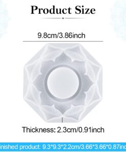 Lotus Blossom Candle Holder Silicone Mold