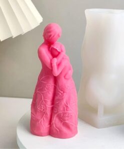 Vedini Mother and Daughter Candle Molds I 3D Abstract Love & Grow Up Silicone Wax Epoxy Mould I for DIY Handmade Ornament, Cake Décor, Aromatherapy, Soap, Resin Art Craft Making, Home Decoration