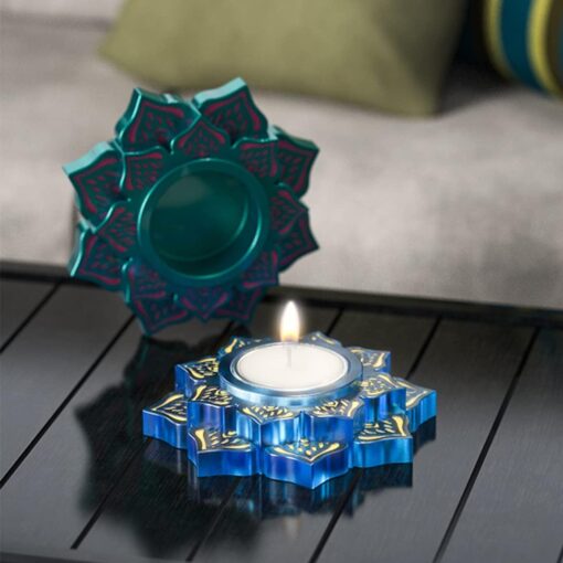Lotus Blossom Candle Holder Silicone Mold
