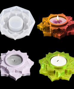 Lotus Blossom Candle Holder Silicone Mold