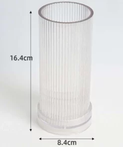 Vedini 6 Inch * 3 Inch Stripped Candle Pillar Polycarbonate Mold For Making Candles