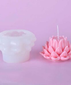 Alternative view of Vedini 3D Lotus Silicone Scented Candle Mold Flower Silicone Mold Aromatherapy Candle Molds for Candle Making Supplies Soap Molds Resin Molds Home Decor AI017 Floral Silicone Molds for Resin Epoxy Cement Gypsum (PACK OF 1) AI017