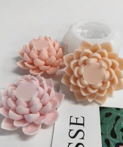 Alternative view of Vedini Flower Shaped Wax Candle Molds Scented Aromatherapy Making Mold Handmade Ornament Mold AI018